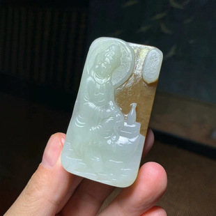 Jin Yu Tang and Tian Yu Qiemo Material Suede Jade Guanyin Brand Fine Moisturizing and Excellent Sugar White and Full Material