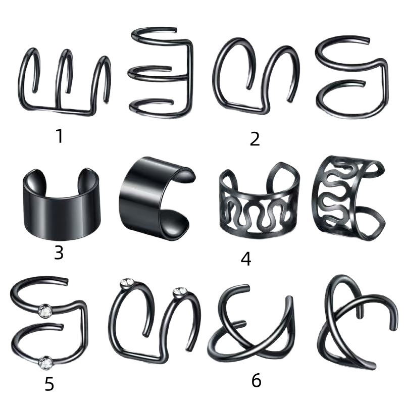 Pinzas para las orejas sin orejas de estilo insiso europeo y americano, pinzas para las orejas de hoja de personalidad simple retro, pendientes de venta caliente transfronteriza al por mayor