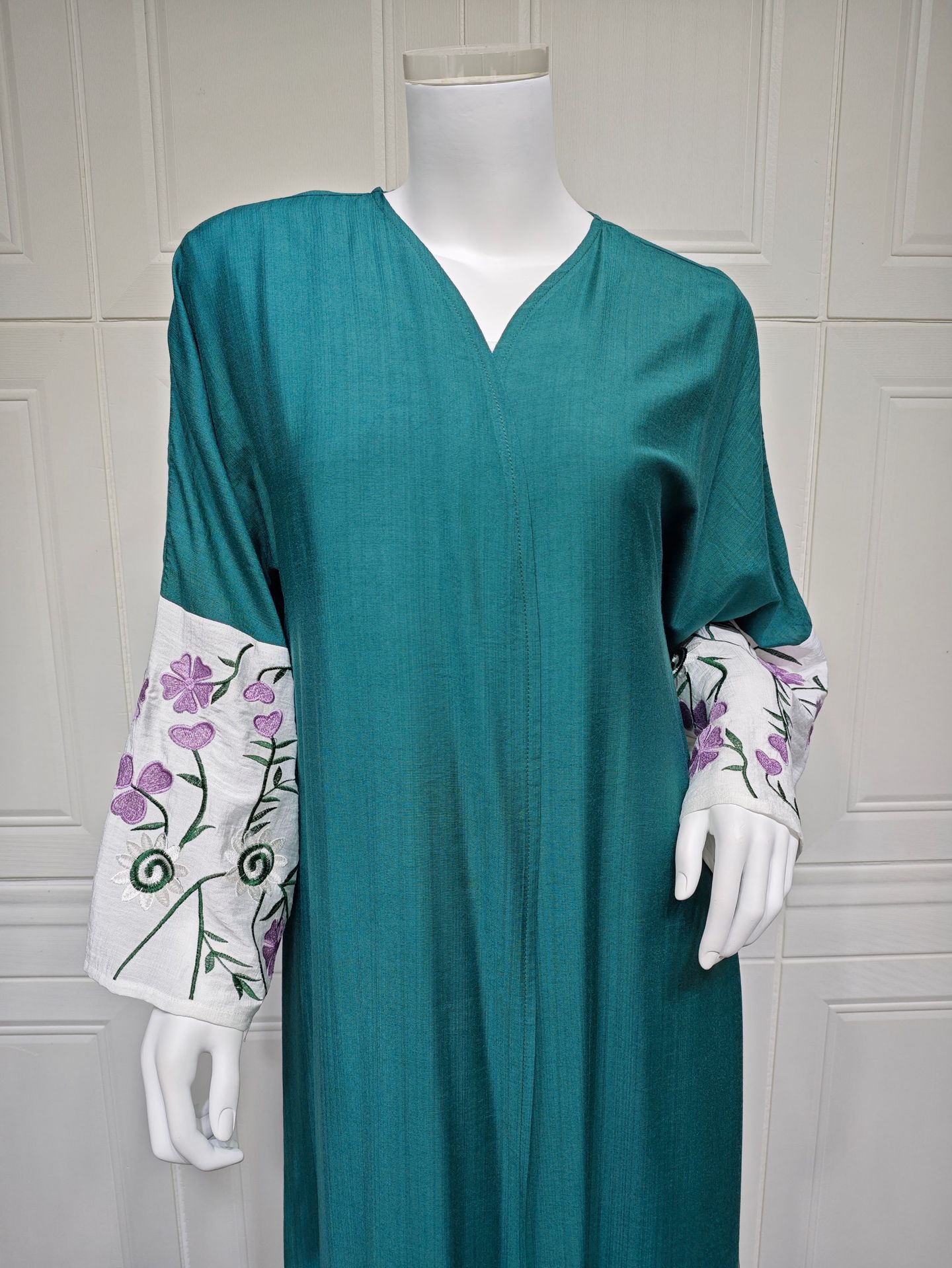 MQ136 Dubai Middle Eastern Cardigan Robe Embroidered Abaya Muslim European And American Loose Coat Fashion Women's_ecoleips.com