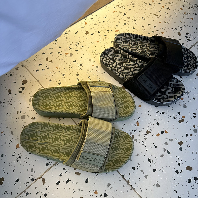 남성용 아웃도어 캐주얼 슬리퍼, 부드러운 밑창, 내마모성, 해변용 샌들, 편안하고 미끄럼 방지, 외부에서 착용 가능