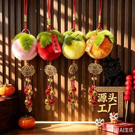 国潮铃铛如意装饰品挂饰春节节庆挂件过年年货喜庆风铃节日礼品