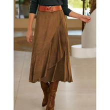 O 35094 Vintage brown pencil skirt ������ɫ����ȹ�羳