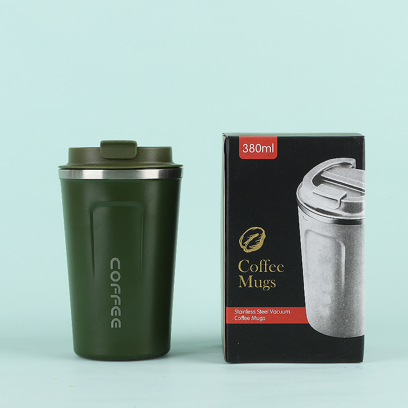 Taza de vacío de café de segunda generación de acero inoxidable 304 simple gran capacidad portátil al aire libre para hombres y mujeres taza portátil de oficina en stock