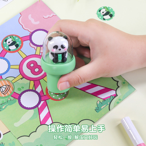 Cartoon Stamp Reward Sticker Set for Kids, Cute Cartoon Handwriting Diary Gift Box, Birthday Gift for Children