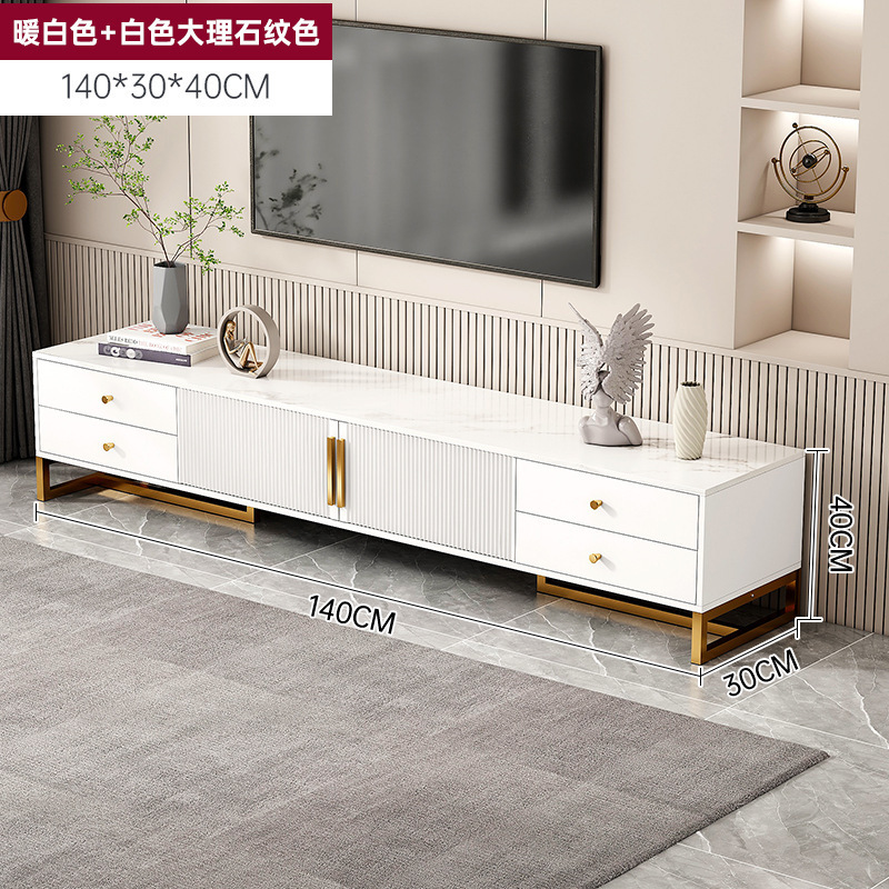 TV gabinete casa simple moderno pequeño apartamento gabinete de almacenamiento de la sala de luz de lujo mesa de café gabinete combinación gabinete de piso