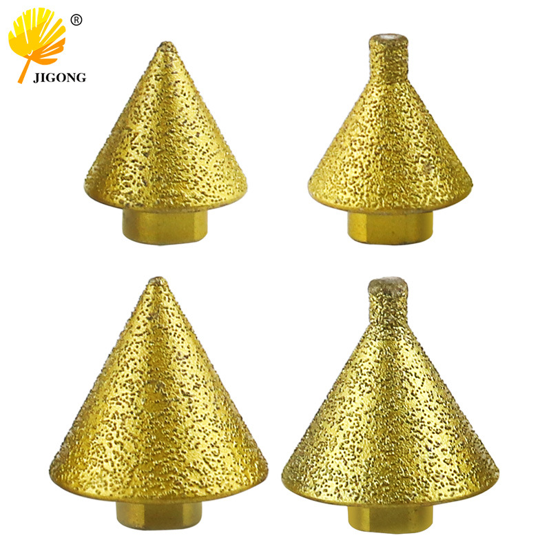 金刚石倒角器瓷砖大理石英石打孔扩孔钻头石材开孔器锥形伞型磨头