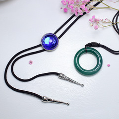 Japanese Anime Merchandise: The Ancient Magus' Bride – Tomoe Hane's Necklace, Cosplay Magic Stone Pendant with Bow-Tie