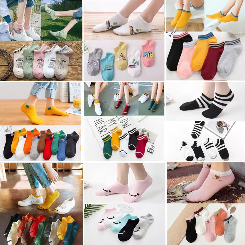 Calcetines de primavera y verano para mujeres calcetines de oso, calcetines de barco poco profundos, calcetines corto, calcetines al por mayor
