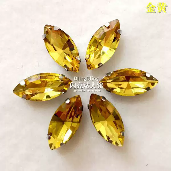 ⇠⇠⇠7*15mm glass claw drill, 10 golden pieces↦↦↦
