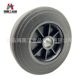 Factory Customized 6inch Rubber Powder Wheel 160X40 Rubber Solid Tire Generator Trolley 0kg Top Wheels