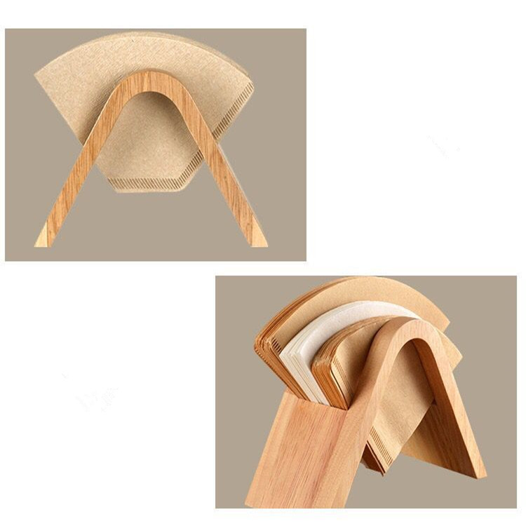 V-shaped wooden filter paper holder 4