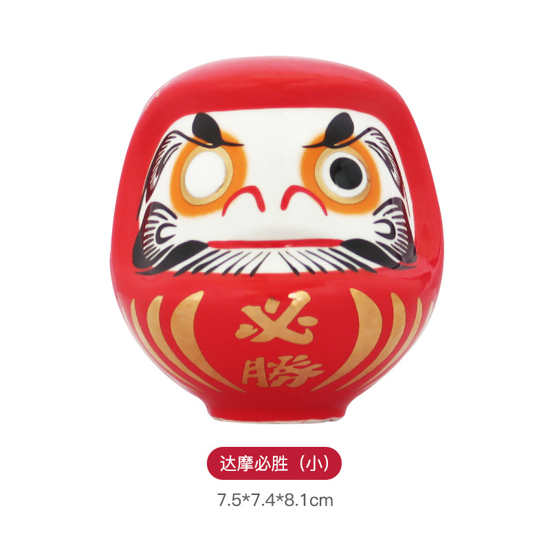 Adornos de cerámica creativa, origen japonés, bendición, fortuna, Damo tumbler, significado, regalo afortunado