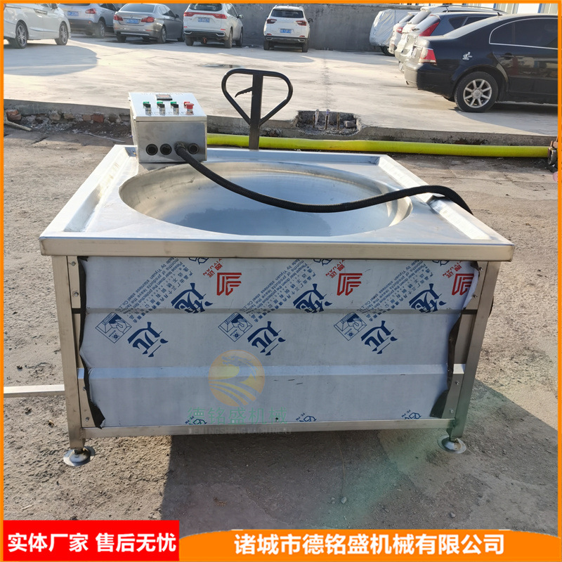 猪蹄筋小型油炸锅 水发肉皮小型拉皮锅 猪皮条油炸设备