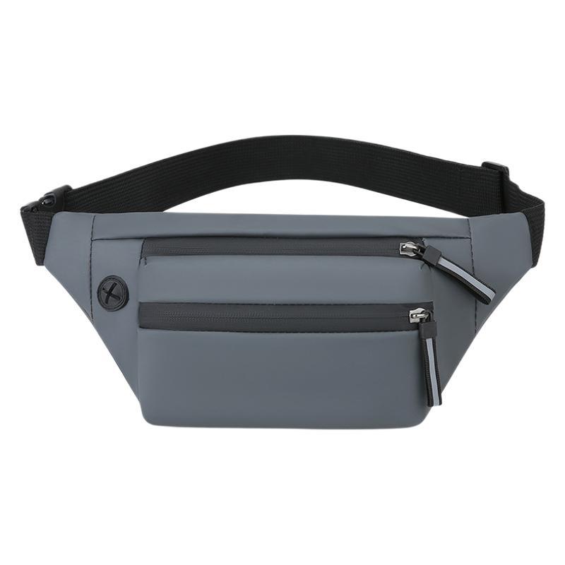 Nuevo bolso de cintura de hombre anti-spersión bolsa de pecho casual multicapa de gran capacidad bolso de hombro simple bolso de cinturón de color sólido al por mayor