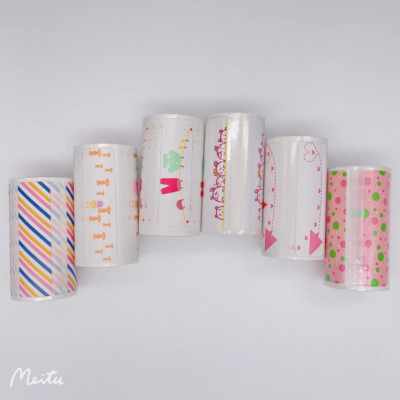 50*15 컬러 라벨지*4롤(4롤 랜덤)