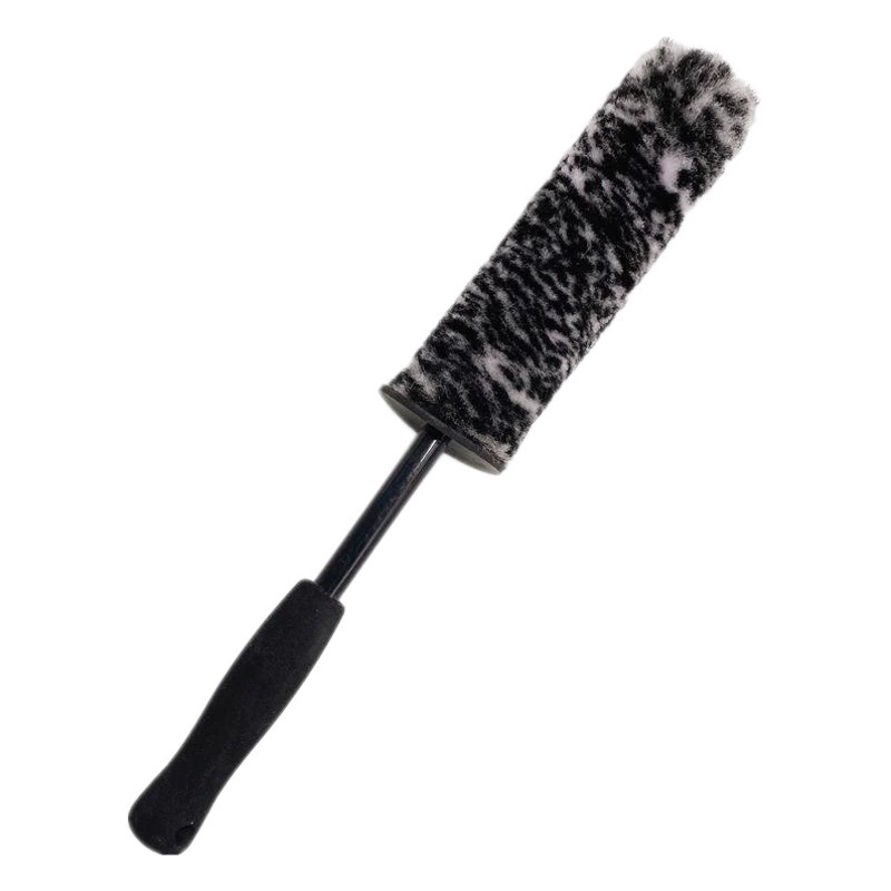 Щетка для чистки ступицы колеса автомобиля из шерстяного материала для очистки обода колеса из микрофибры Гибкая Автомобильная щетка не повреждает ступицу колеса