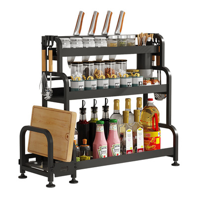 源头工厂厨房多功能调料置物架筷刀架台面调味料收纳用品多层架子