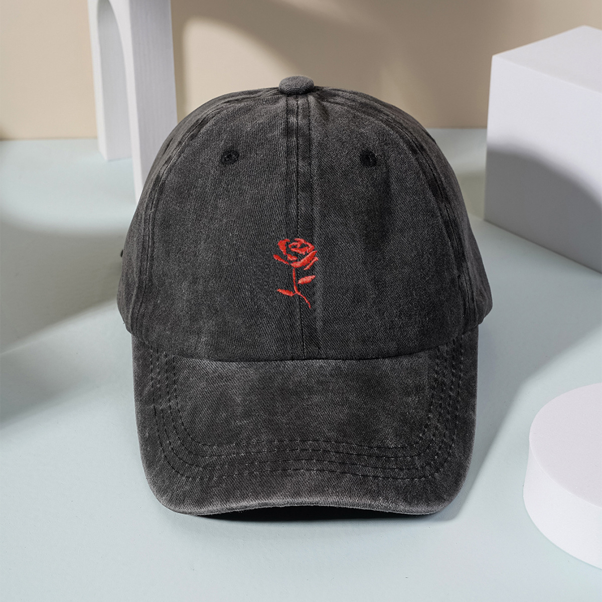 Unisex Hip-hop Flower Embroidery Baseball Cap display picture 4