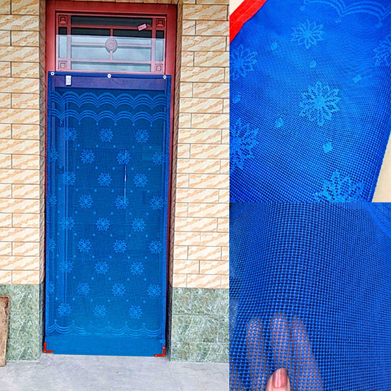 Btv4 Door Curtain Anti-Mosquito Summer Household Rural Anti-Fly Summer Outdoor Thickeneded Foam Net Anti-Floating Simple Windproof