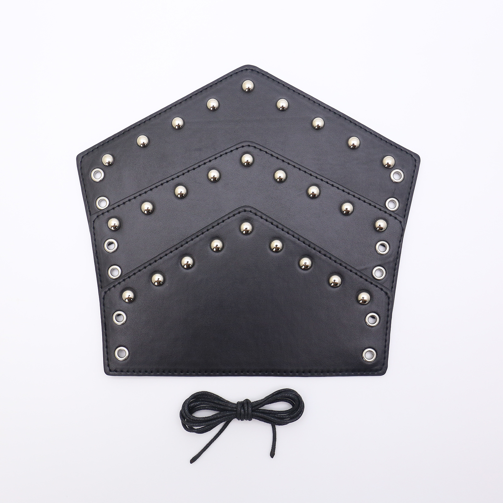 Cross-border Medieval Men's Leather Bracer European Three-layer Rivet Punk Outdoor Arm COSPLAY Dress Up
