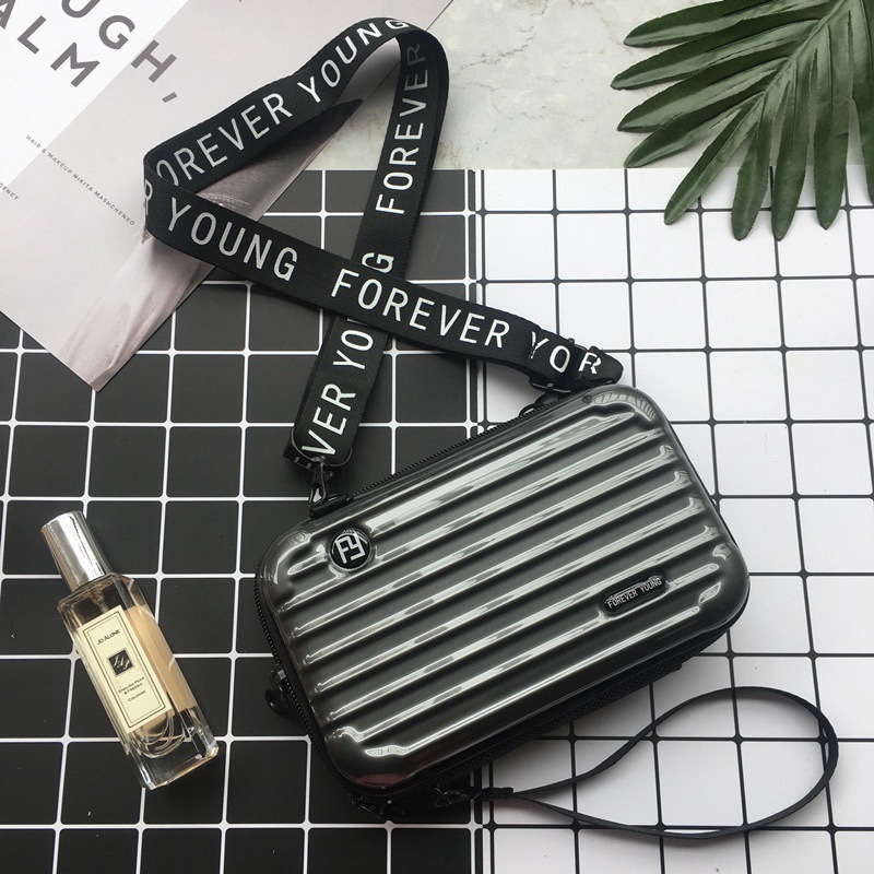 PC duro Shell bolsa de cosméticos fijo LOGO hombro mensajero bolsa de viaje conveniente bolsa de lavado bolsa de almacenamiento de equipaje