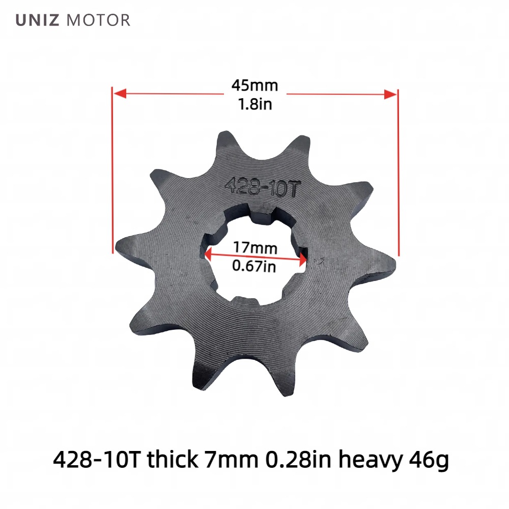 Manufacturer Wholesale Motorcycle Engine Small Gear Sprocket 420/428 Inner Hole 17-20 Motorcycle Parts