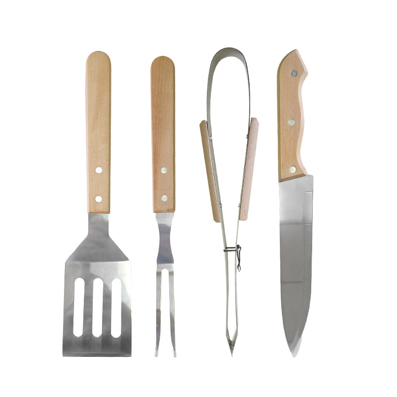 Fábrica en stock suministro directo barbacoa parrilla río Madera conjunto hogar al aire libre fácil de llevar río Madera parrilla traje