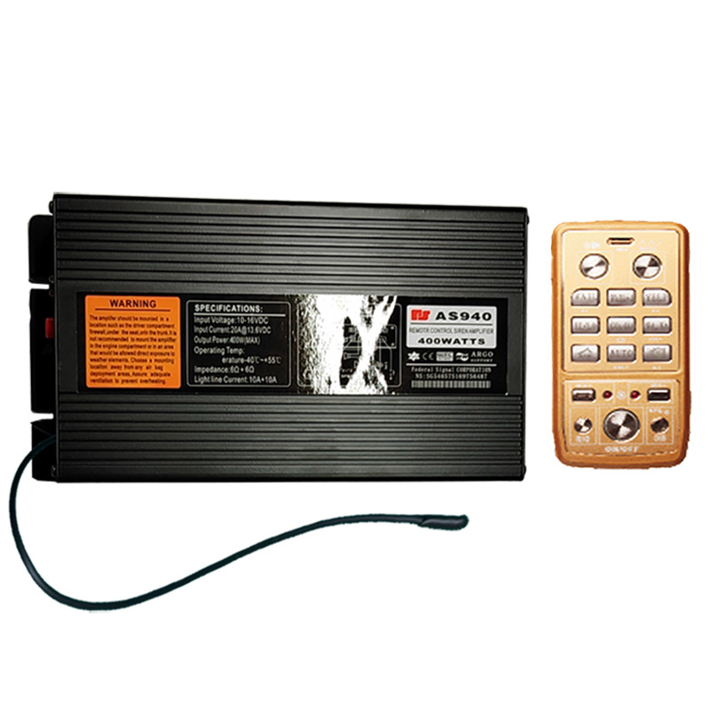 400W wireless remote control car alarm siren loudspeaker high-pitched speaker car siren speaker AS940NG