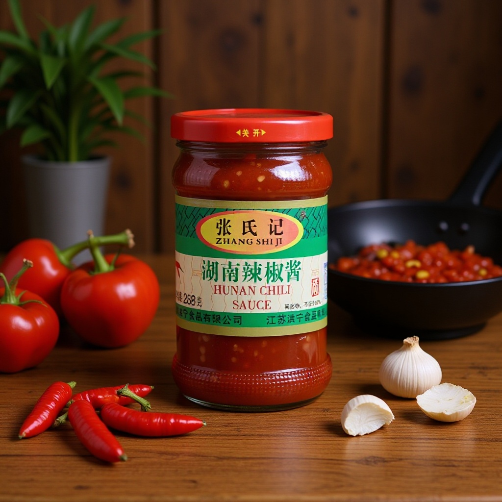 张氏记御厨辣油辣椒酱320g剁椒下饭菜凉拌烧菜调料即食辣酱包邮