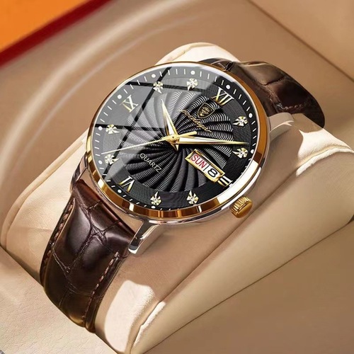 Swiss brand waterproof luminous men's watch calendar quartz watch live foreign trade dropshipping