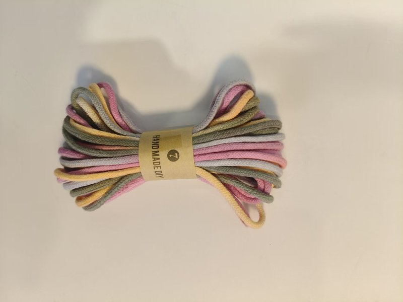 手工diy编织棉绳饰品工艺品钥匙扣配件渐变色编织绳棉线段染|undefined
