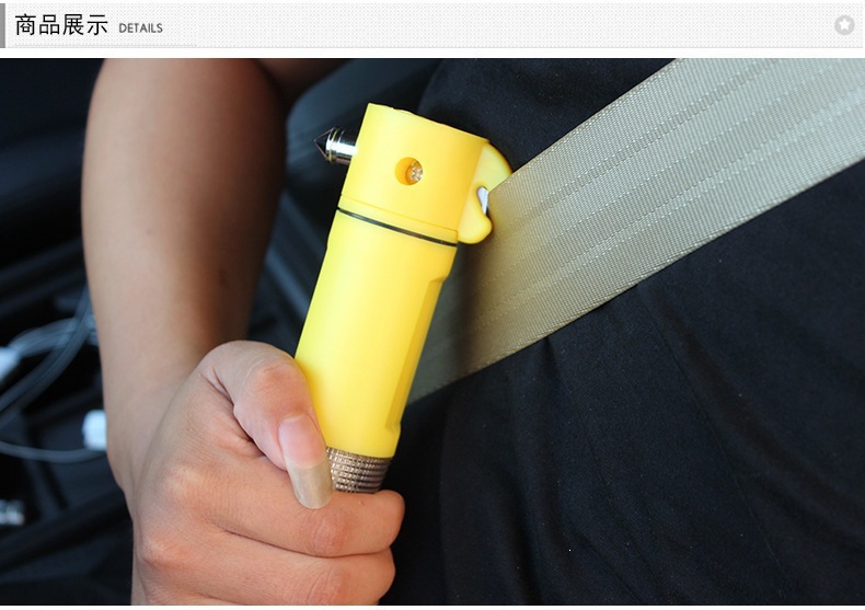 4-in-1 Safety Hammer for Cars, Life-Saving Hammer, Glass Window Breaker, Multifunctional Car Escape Hammer, Emergency Flashlight