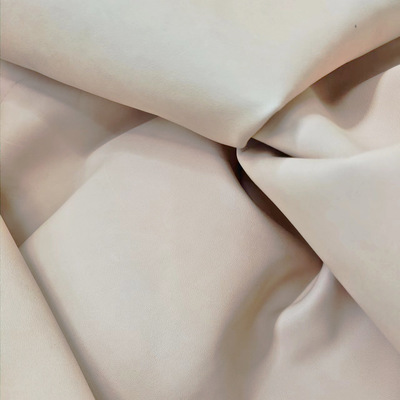 整张杏色马皮树膏服装马皮厚度0.9-1.1mm手工DIY服装包包皮料|ru