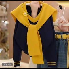 女童春秋款套装2025新款洋气儿童时髦韩版披肩套头毛衣两件套休闲
