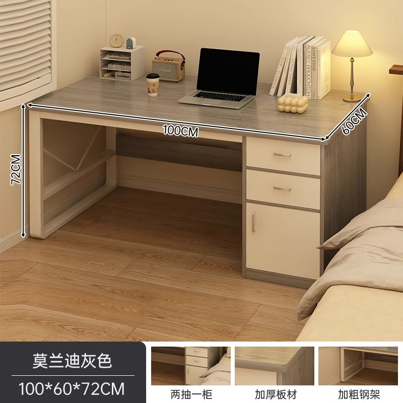 Escritorio de computadora dormitorio escritorio de escritorio para estudiantes escritorio de escritura simple alquiler con cajón escritorio de oficina