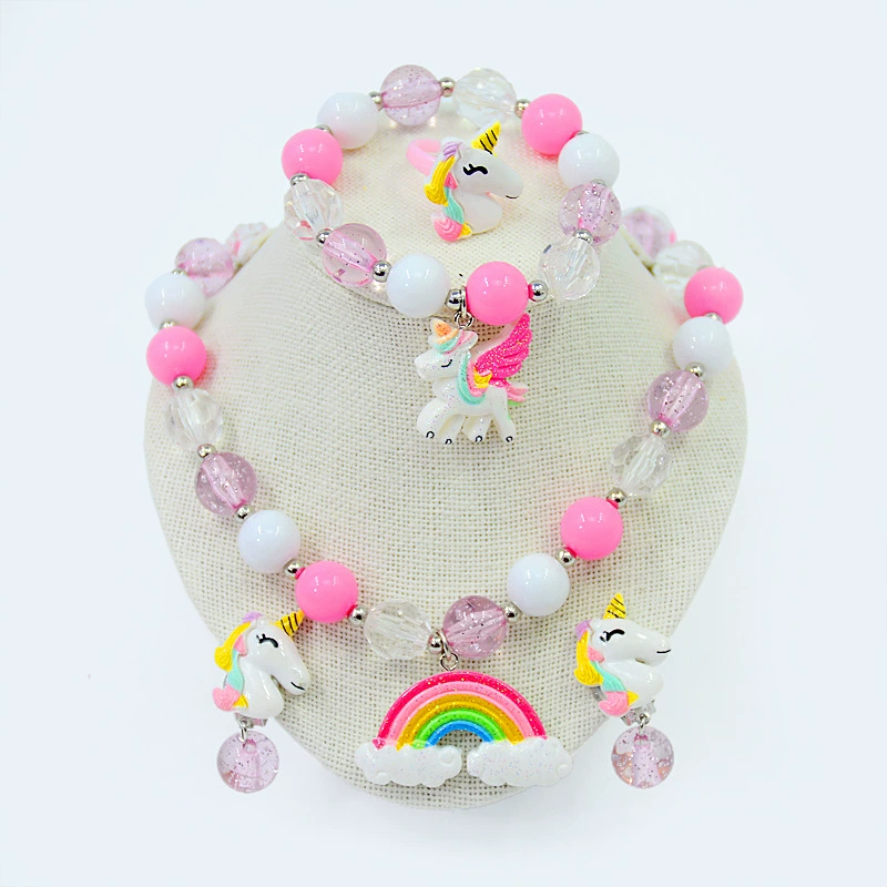 Children's necklace and bracelet, ear clips, hairgrip for princess, earrings, cartoon ring, hair accessory