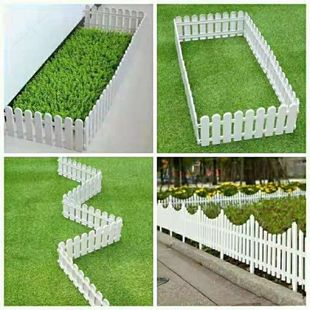 Plastic Fence Fence White Courtyard Outdoor Beautification Project Kindergarten Decoration Vegetable Garden Garden