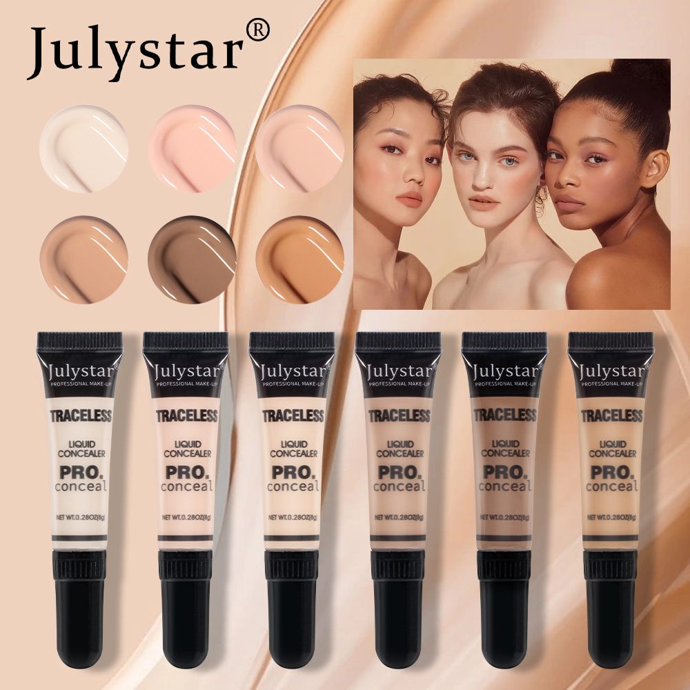 Julystar Cross-border Makeup Concealer Foundation Face Repair Brightening Cover Pockmarks Black Circles Foreign Trade Wholesale