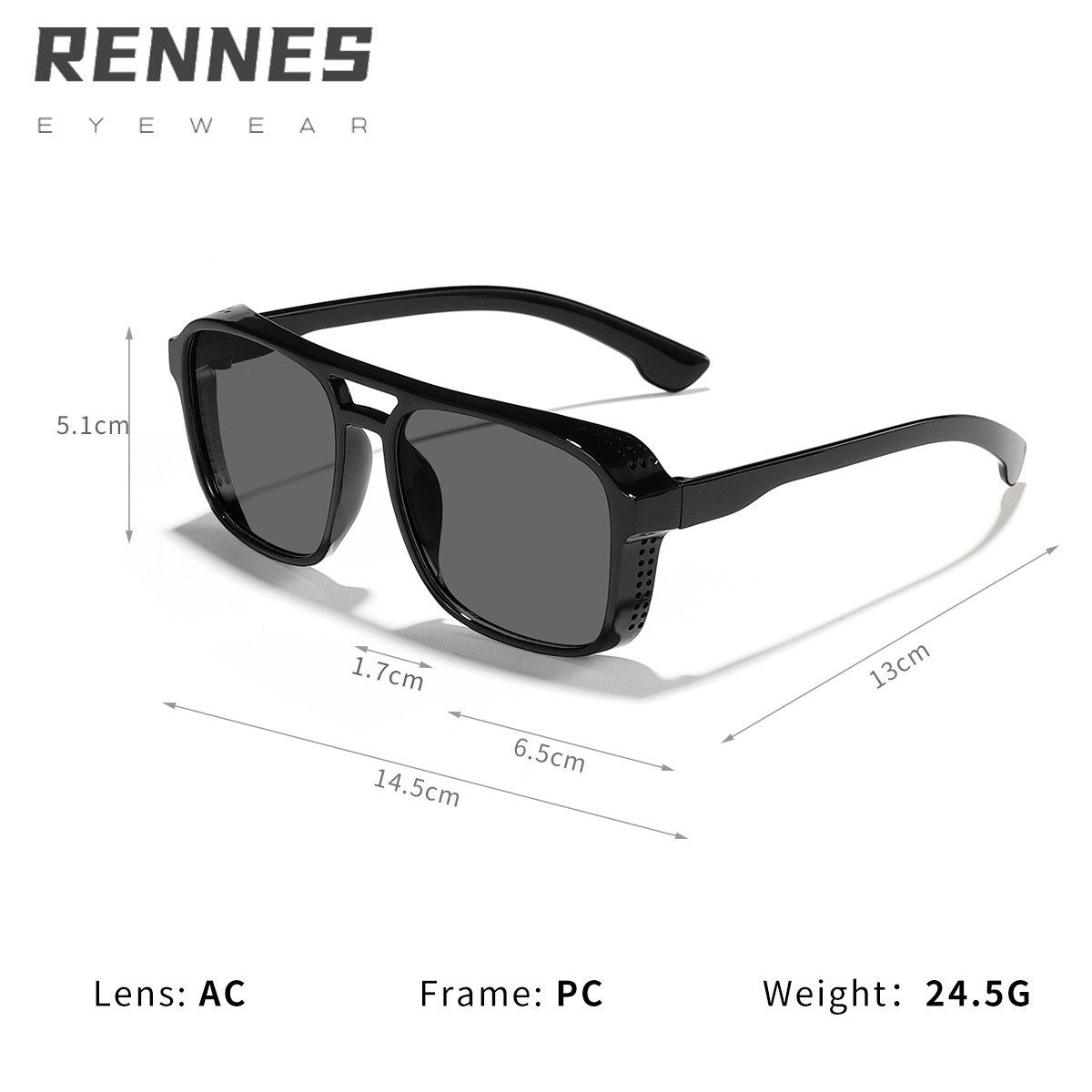 2024 nuevo Steampunk océano color lente moda protección solar gafas de sol al aire libre desgaste esencial gafas de sol