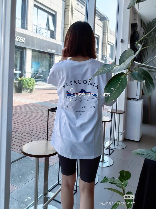 Pata巴塔经典飞鱼环保主题长袖T恤卫衣男女休闲户外山系风情侣款|undefined