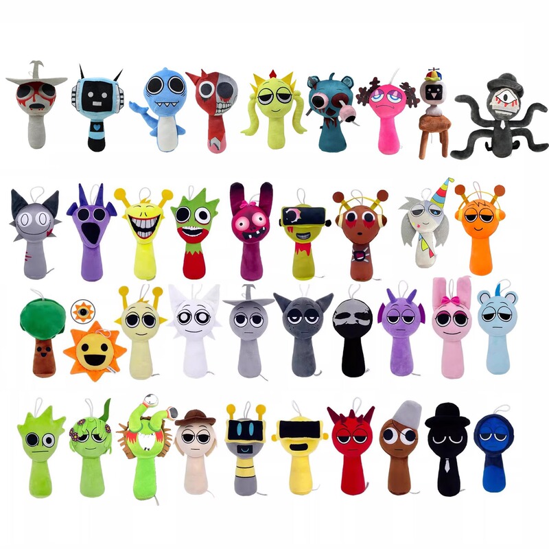 Sprunki ぬいぐるみ リズムボックス人形 ぬいぐるみ 人形 インクレディボックス ダンシングミュージック フィギュア|undefined