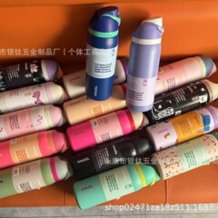 新款Owala同款双层真空保温杯运动水壶不锈钢大容量304吸管水杯