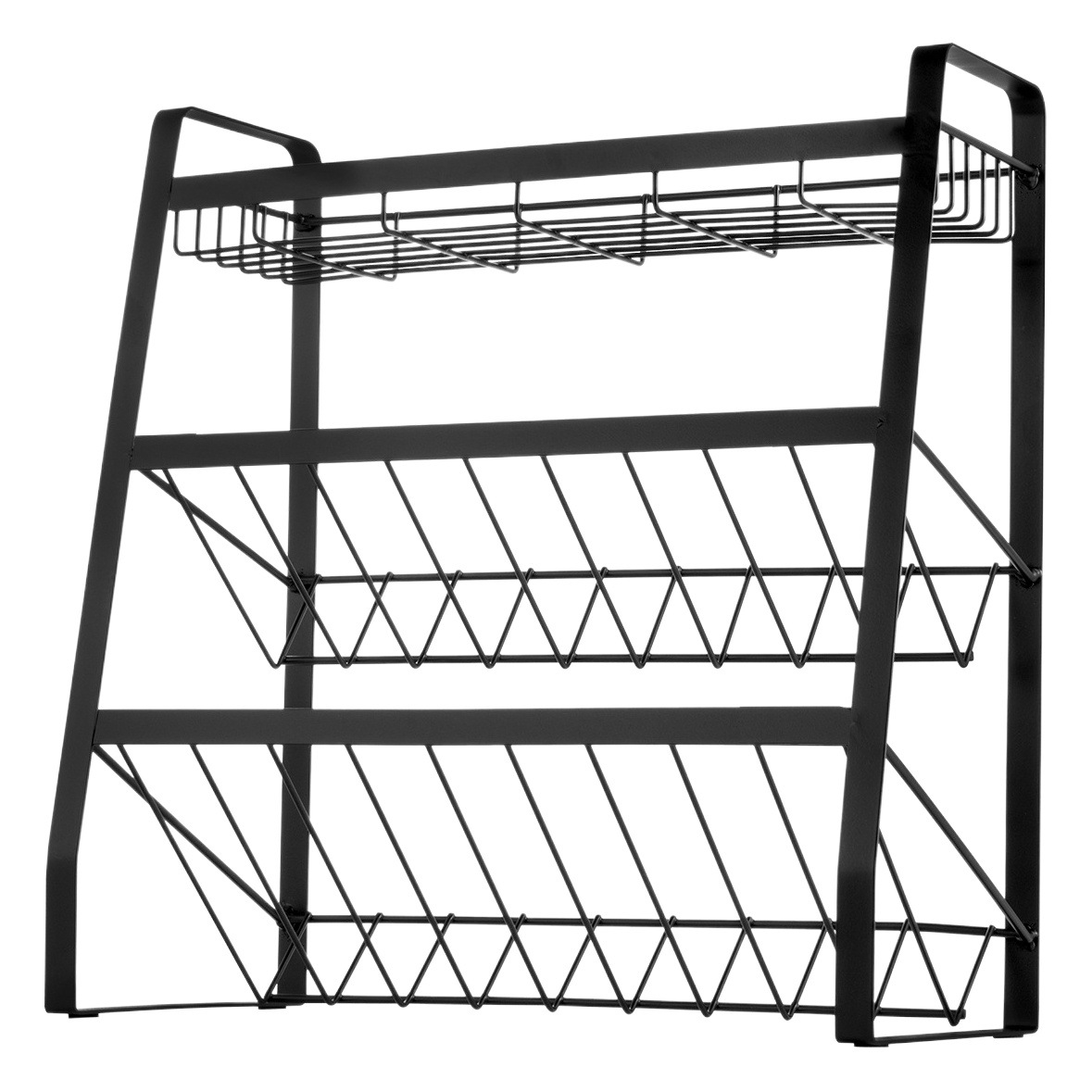 Ou runzhe estante de almacenamiento de cocina de escritorio de hierro de múltiples capas estante de condimento multifuncional botella de condimento estante de almacenamiento en capas