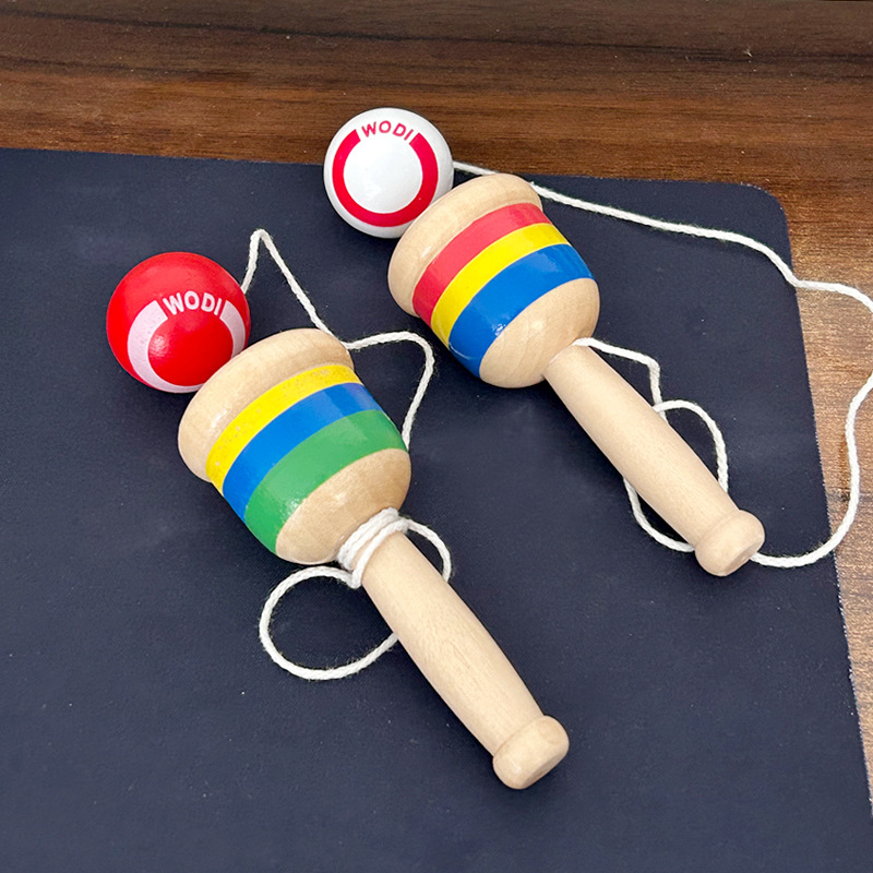 Cross-Border Shopping Skills Cup Sword Ball Hand-Eye Coordination Toys Traditional Games Street Stalls Night Market Supply Children's Kindergarten