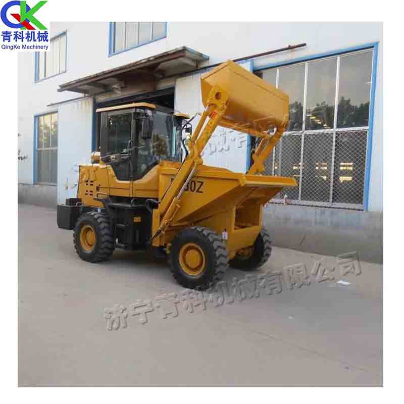 自上料翻斗车 自装自运180度旋转卸料斗一体机 工地物料运输车