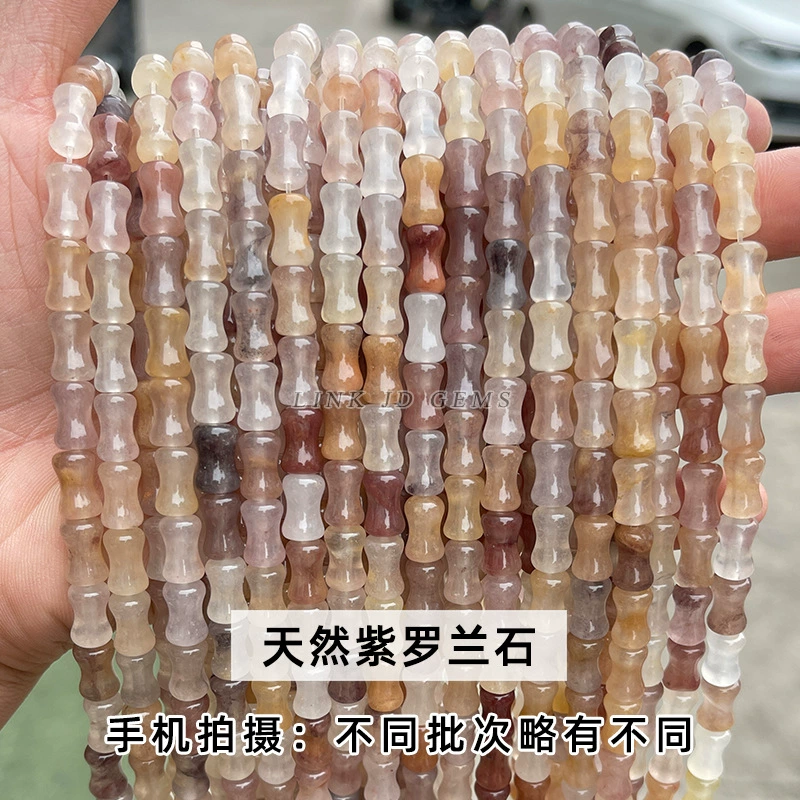 Бамбуковые бусины Tube Jade, 12 мм, натуральный камень для браслета своими руками — 32 шт в нити