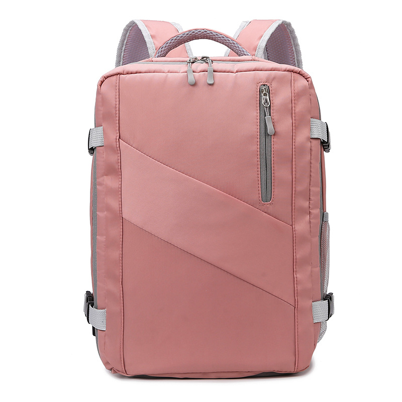 Bolsa de computadora de negocios expandible con barra de tracción, mochila de viaje de gran capacidad, mochila multifuncional para viajes de negocios cortos