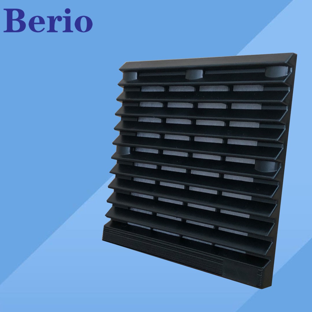 黑色 机柜百叶窗_ZL-803_ 适配风机KAKU12038