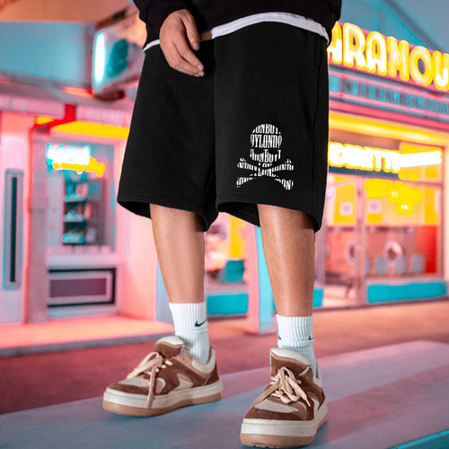Men's Korean Style Streetwear Loose Plus Size Five-Finger Pockets Summer Versatile Casual Shorts for Men Beach Shorts
