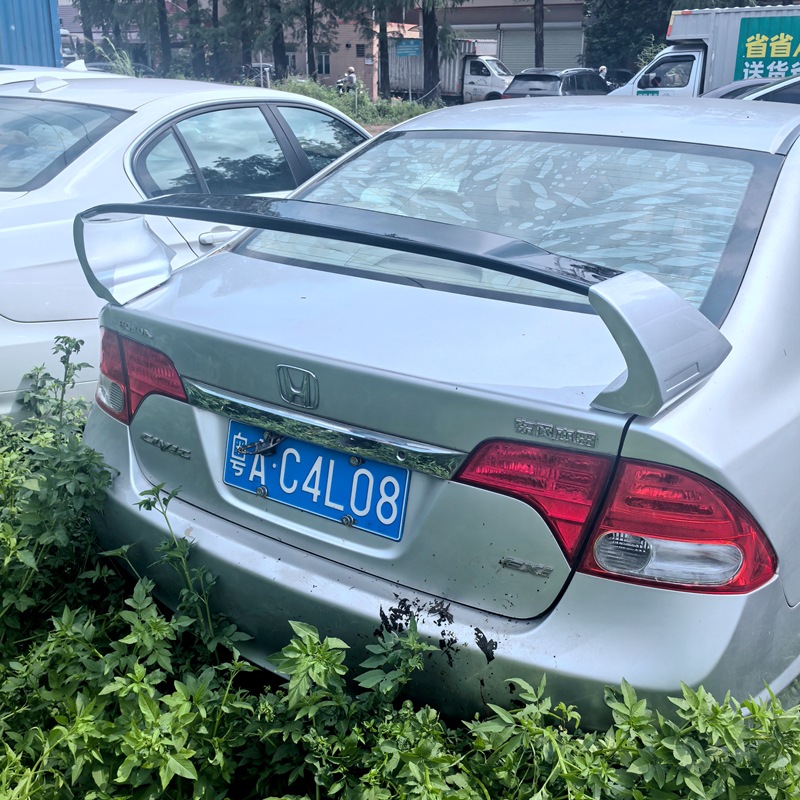 Suitable for 2006-2011 Civic Modified Rear Wing Siming Fd2 High-Top Perforated Installation Rear Wing Car Fixed Wing